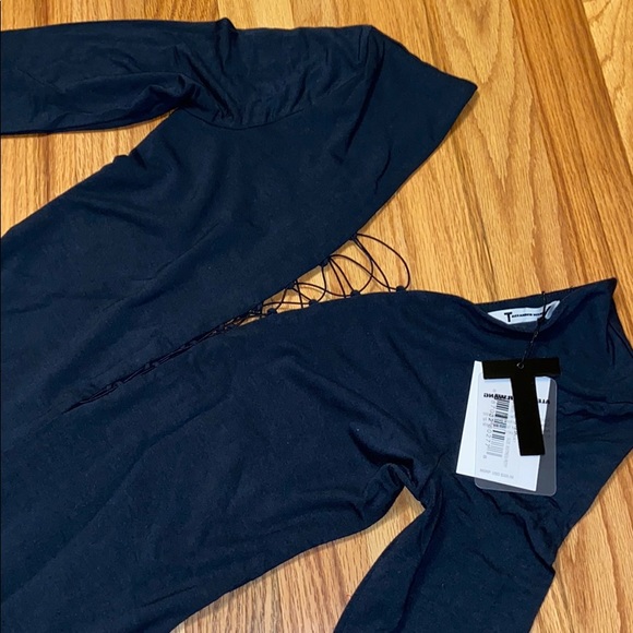 T by Alexander Wang Lace Up Dress sz XS NWT $325 - Picture 9 of 12